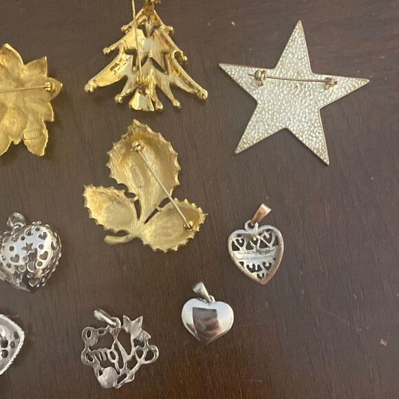 Brooch Pin Pendant Fashion Jewelry Bundle Lot of 10 - Picture 4 of 6